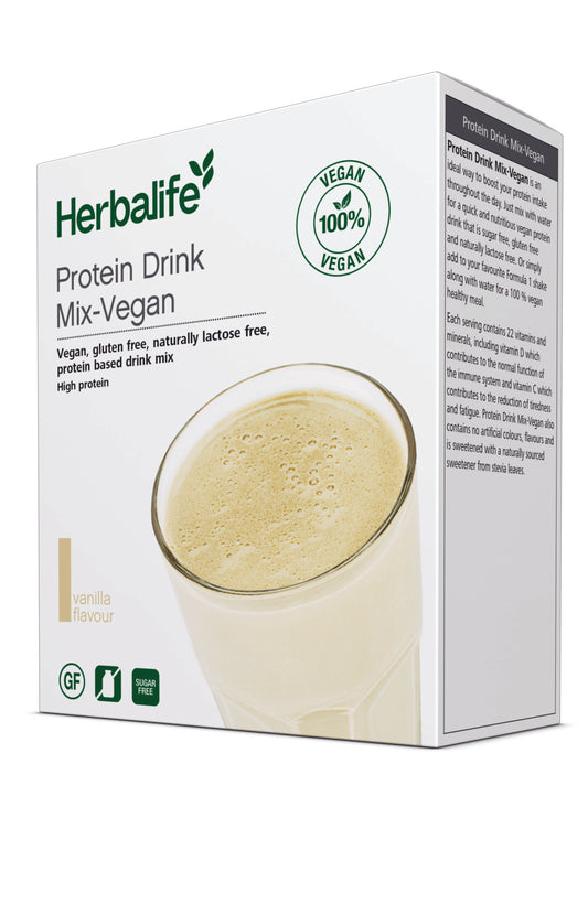 Protein Drink Mix Vegan Förpackning med 7 portionspåsar