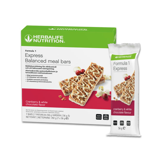F1 EXPRESS BAR CRANBERRY & WHITE CHOCOLATE