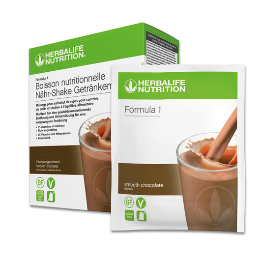 Formula 1 Sachets Smooth Chocolate Förpackning med 7 portionspåsar